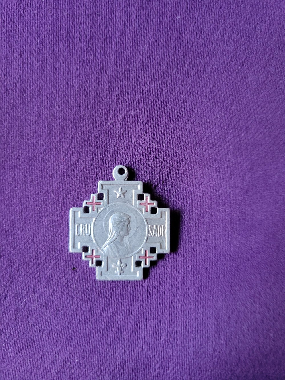 Silver Religious Cross Pendant Necklace - Silver